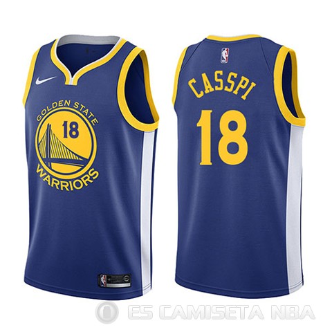 Camiseta Omri Casspi #18 Golden State Warriors Icon 2017-18 Azul - Haga un click en la imagen para cerrar